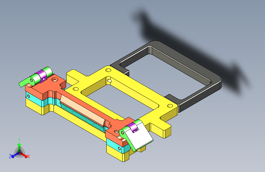 一款快拆结构的夹紧定位工装