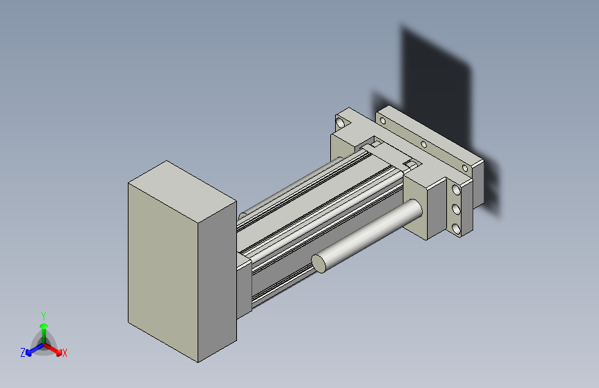 折返式95伺服电动缸 有效行程150mm 额定2吨