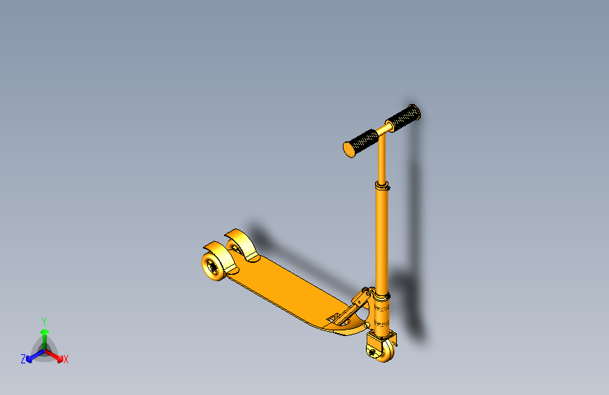 UG10儿童滑板车3D模型