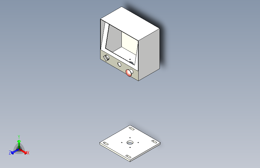 工业人机控制机箱