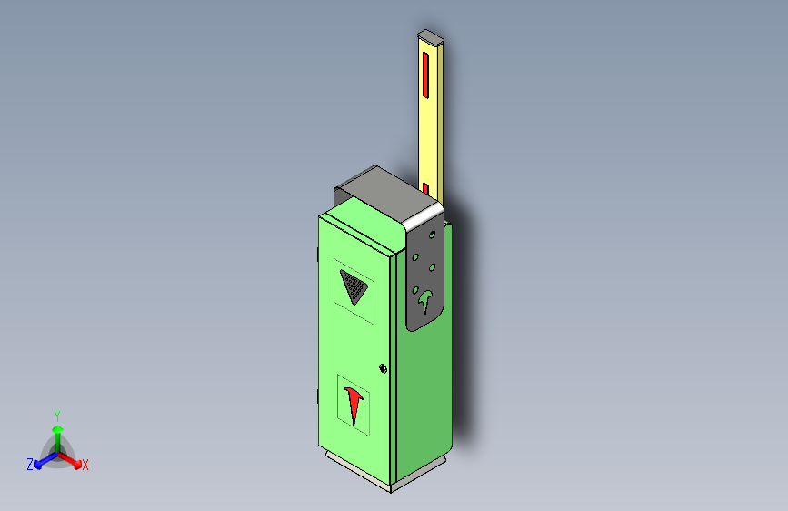 门闸收费站装配体