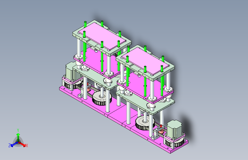泡沫板双工位伺服交替送料机构设计