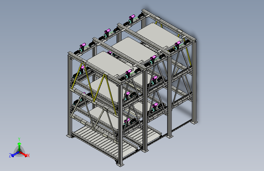四层横移立体车库