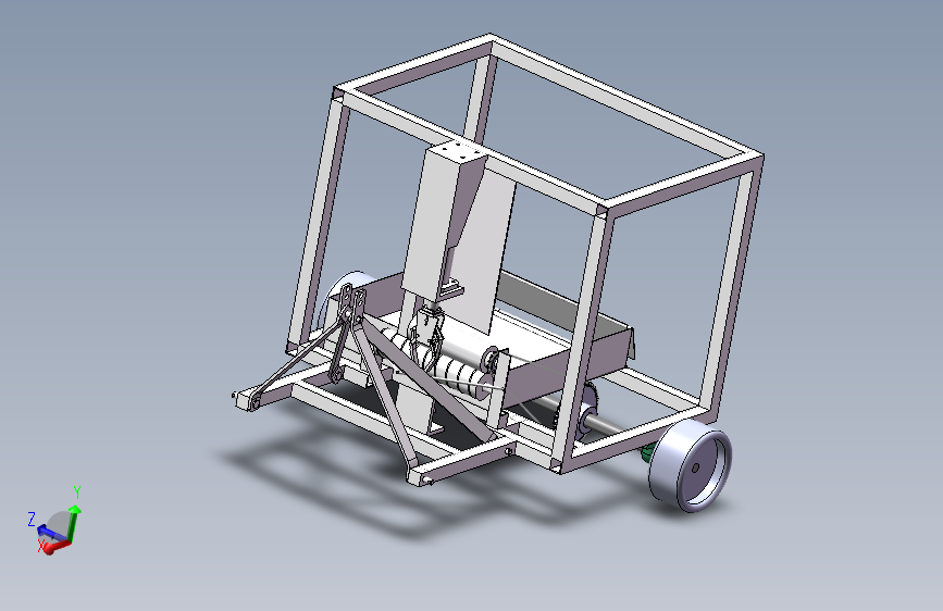 滴灌带回收机sw三维+二维 1009921==wb40