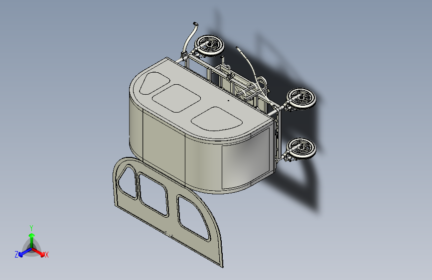 移动式医疗病床车