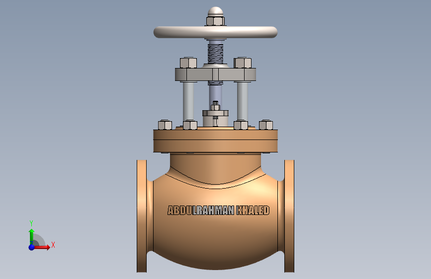三维机械阀门设计