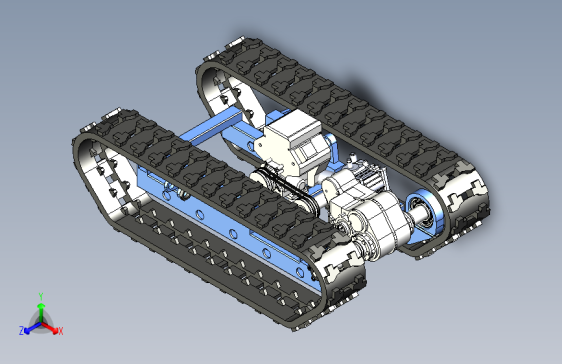 油葵收获机履带行走机构
