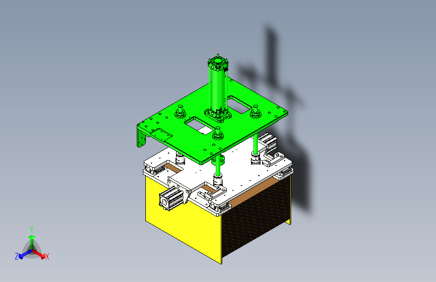 纸板向上举升上料机构设计