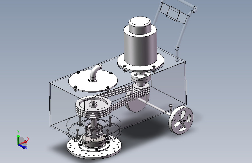 SW电动水磨石磨光机装配图