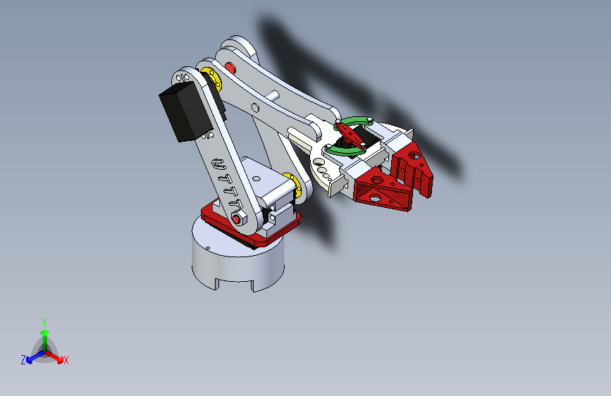 3自由度机器人手臂机械抓手设计