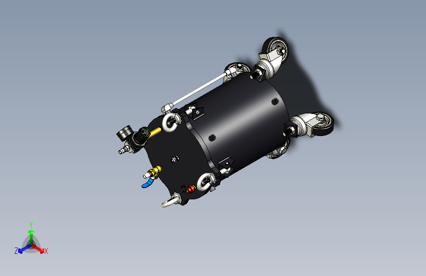 10升脚轮压力桶组合体