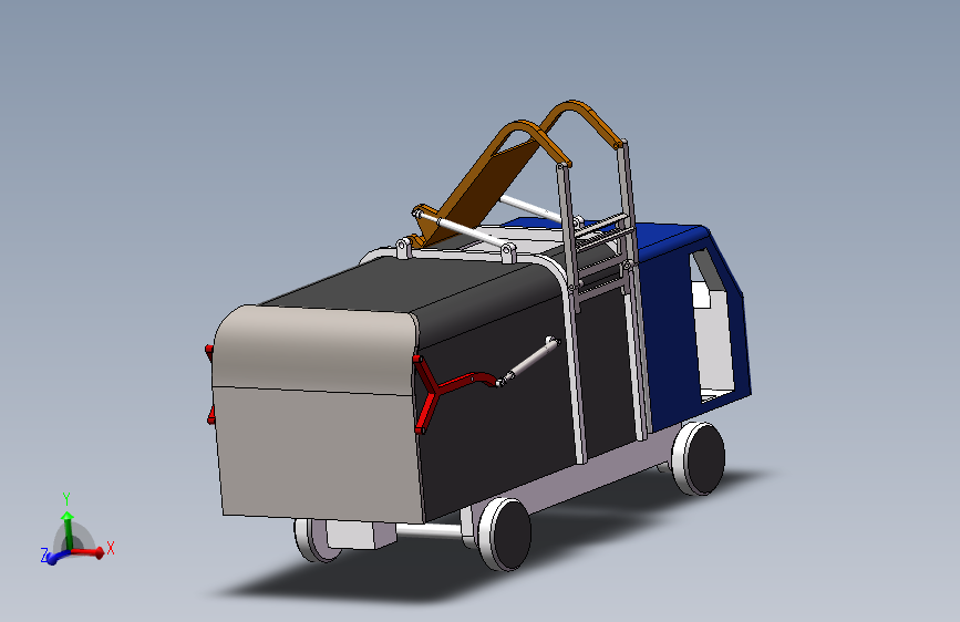 侧装压缩式垃圾车 457117===wb15