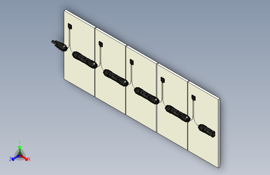 SolidWorks光伏安装三维模型
