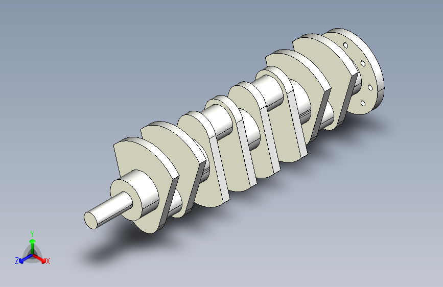 多投掷曲轴模型