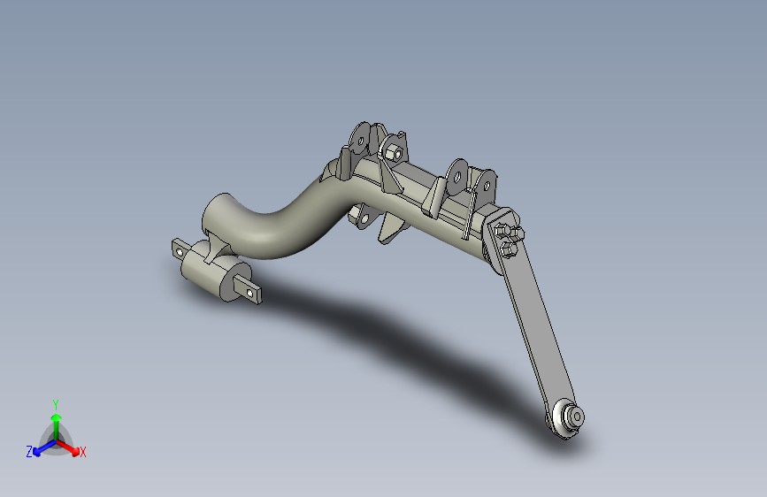适合测试的CRV后控制臂模型。