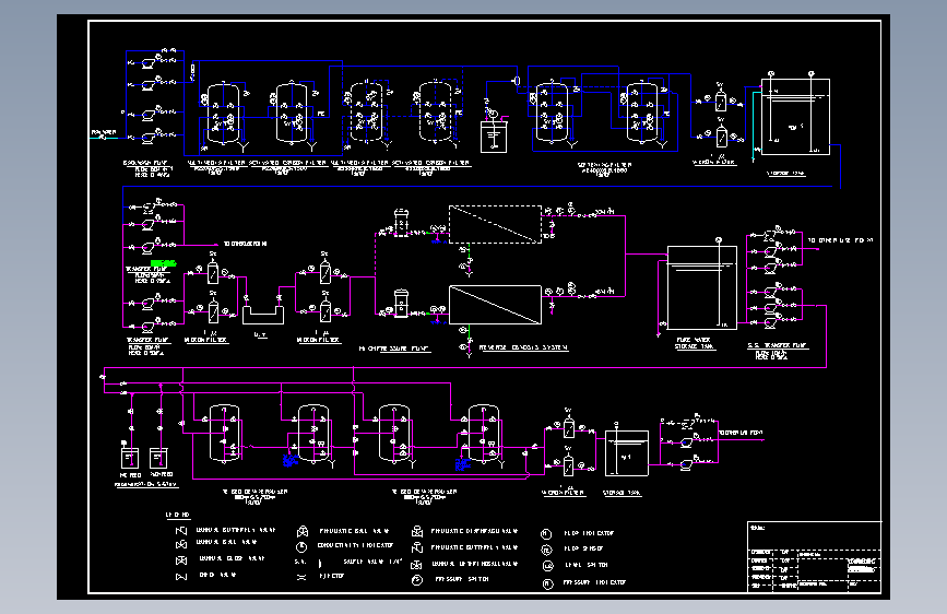 反渗透工艺管道施工图（英文）