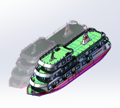 船40米邮轮模型