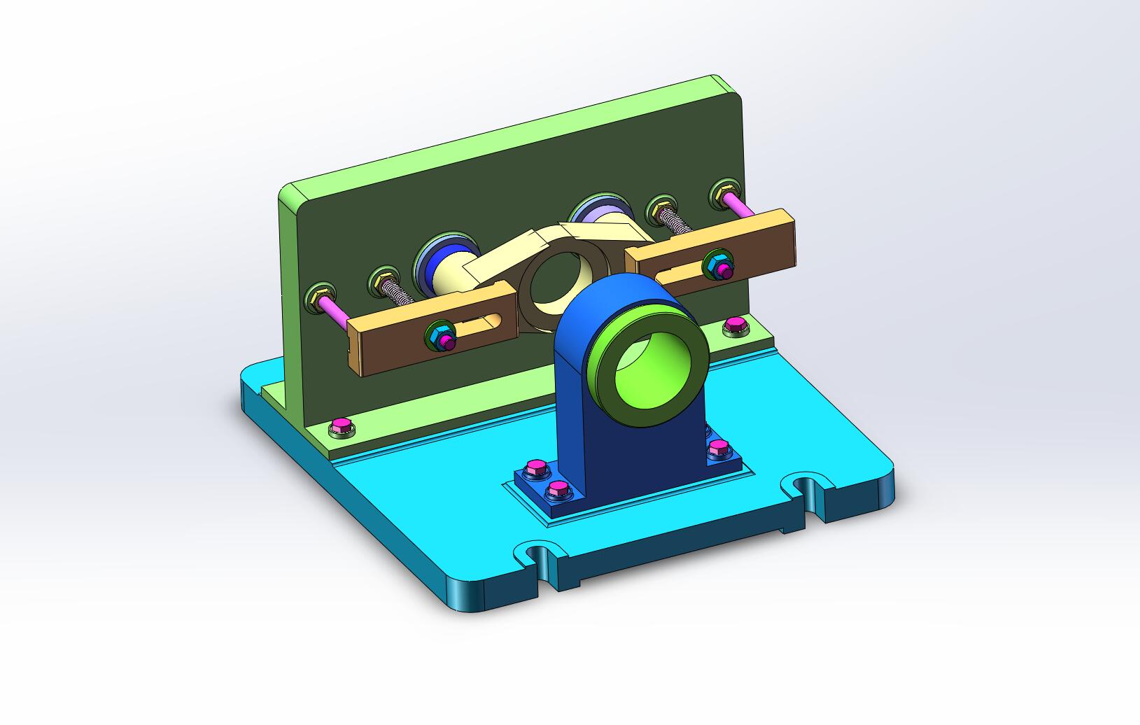 831007拨叉镗55孔三维夹具设计
