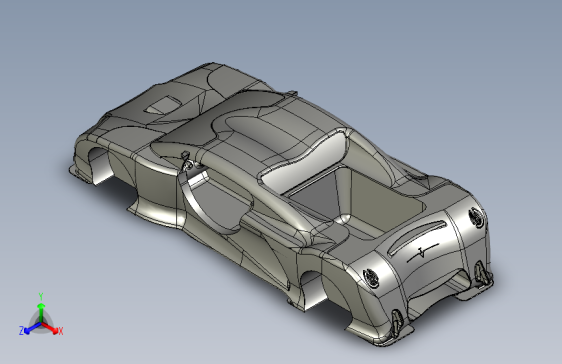 GPR跑车汽车模型