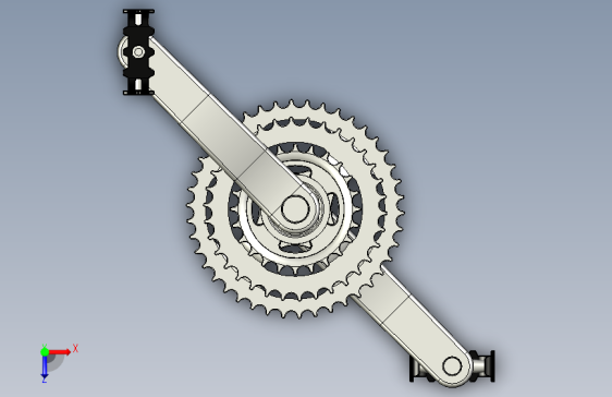 自行车链轮曲柄