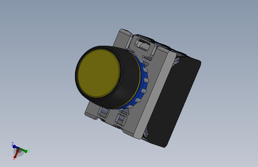 按钮开关 - 黄色复位