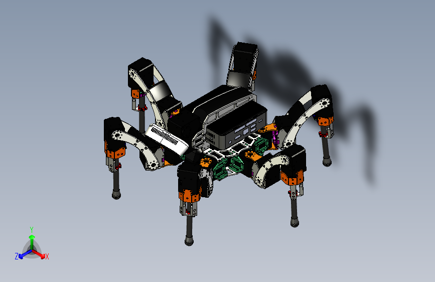 六足机器人结构模型设计MF924361