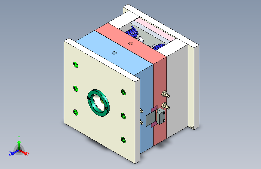 阀盖注塑模具设计-一模两腔 1635189===wb60