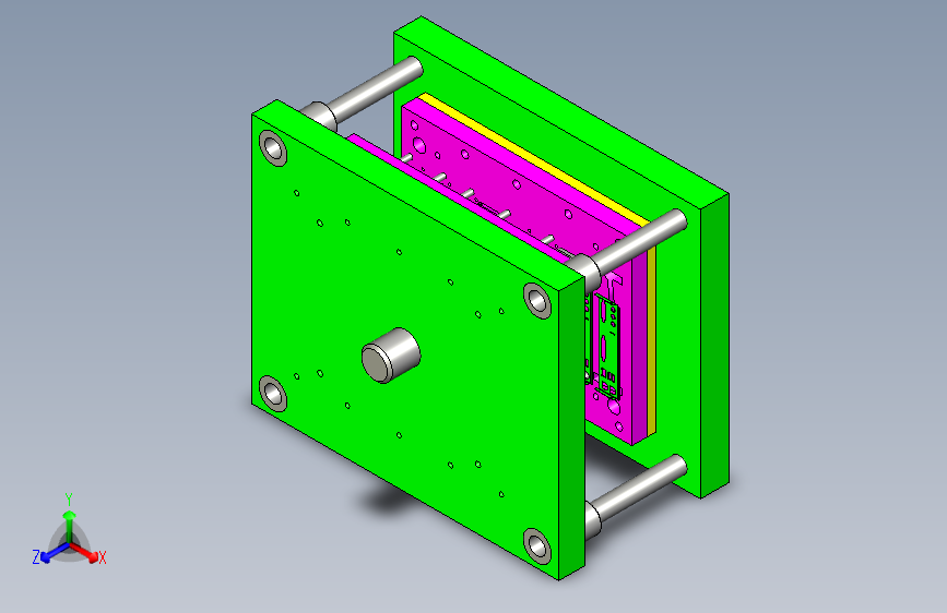 电脑机箱后盖模具设计图纸 1087269 250