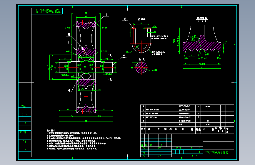 电梯轿顶轮全套图纸=393516=60