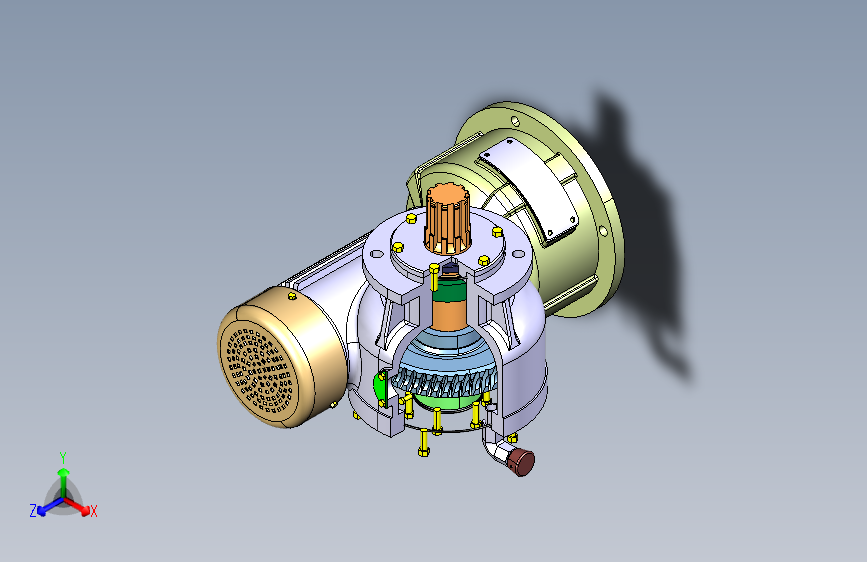 平面二次包络环面蜗轮蜗杆减速器 163623 50
