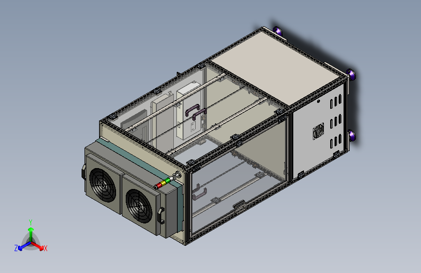 单机机架-外观型材内部方通版