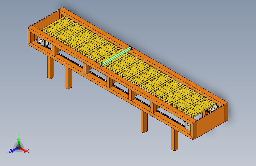 1出3机架产品输送链