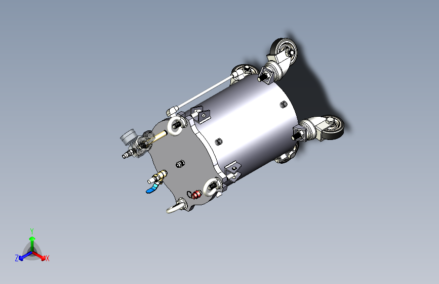 10L不锈钢桶带脚轮