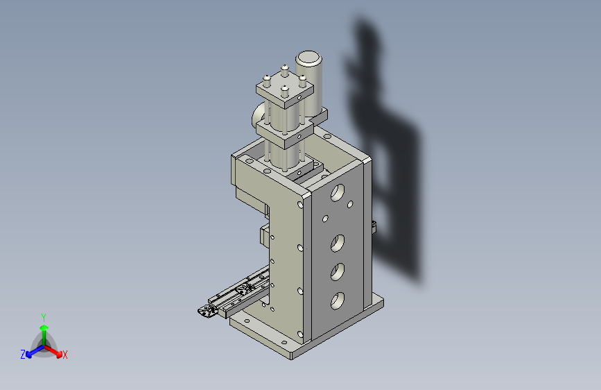 10T工字形气动增压缸压床