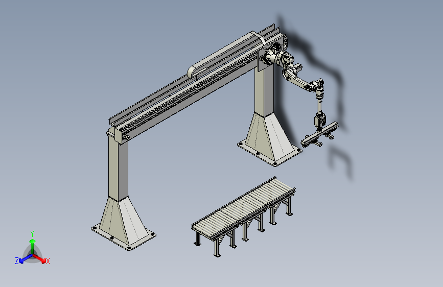 50KG天轨侧挂总装