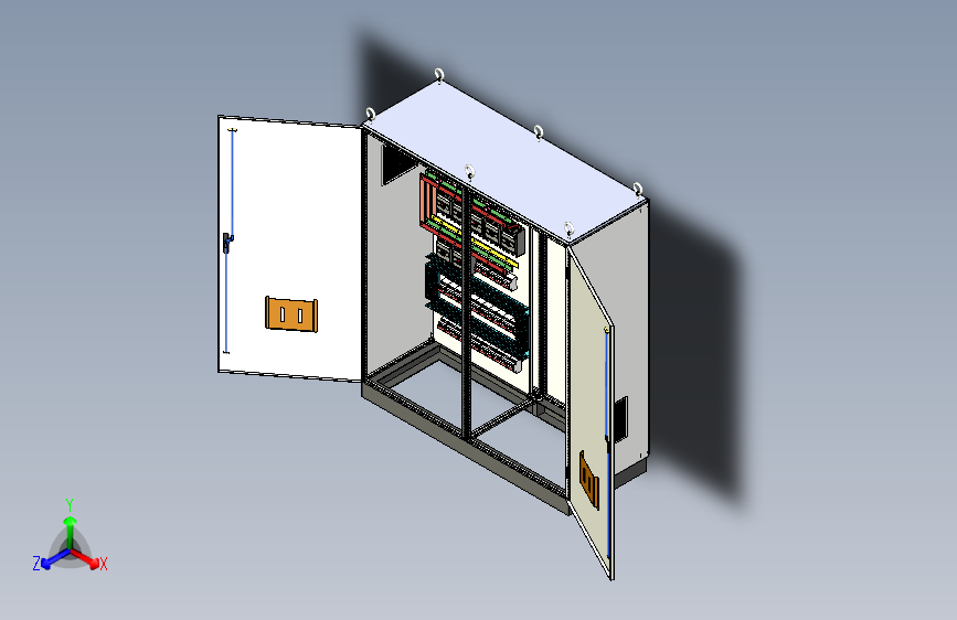 630A正装刀开关软启动plc控制柜