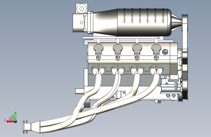 V8发动机_Inventor 2023_模型图纸下载 – 懒石网