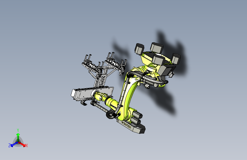 包装木箱的机械手搬运