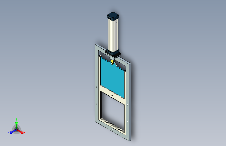 超薄型单气缸插板阀