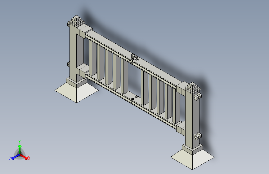 城市道路弯度可调整护栏