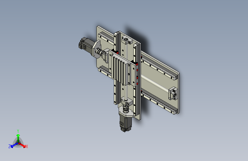 X-Y+轴工作台单元 STP格式
