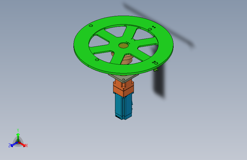 齿轮驱动的转盘模型图 358634