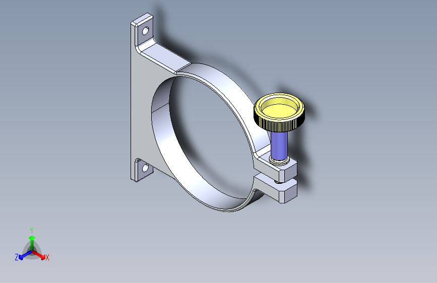 管夹三维模型图 376458