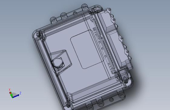 汽车VCU控制器外壳模型 826656