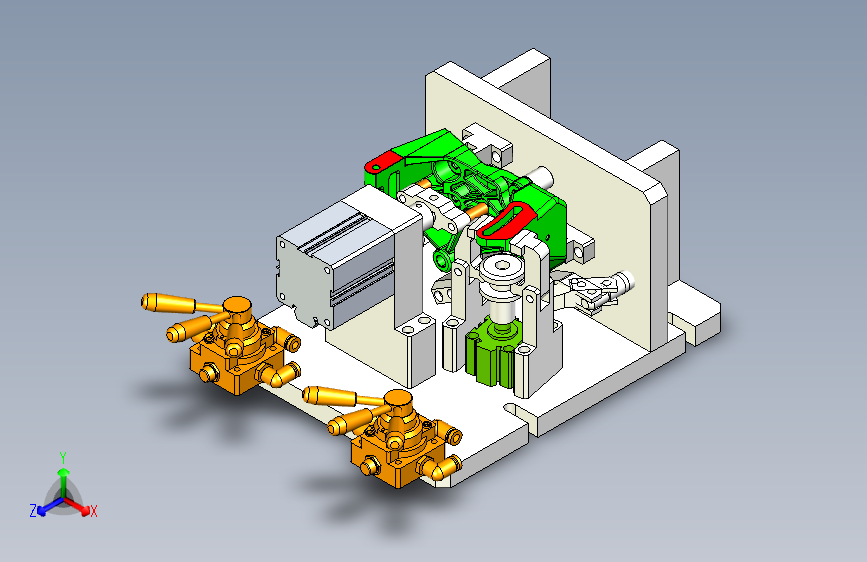 压缩机支架三序夹具 983520