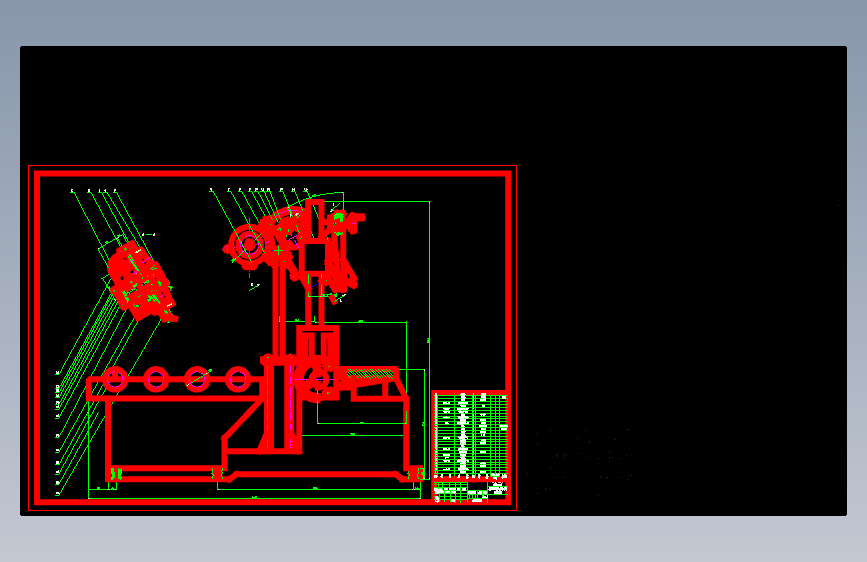 （原创）金属带锯床CAD图纸=60109=10
