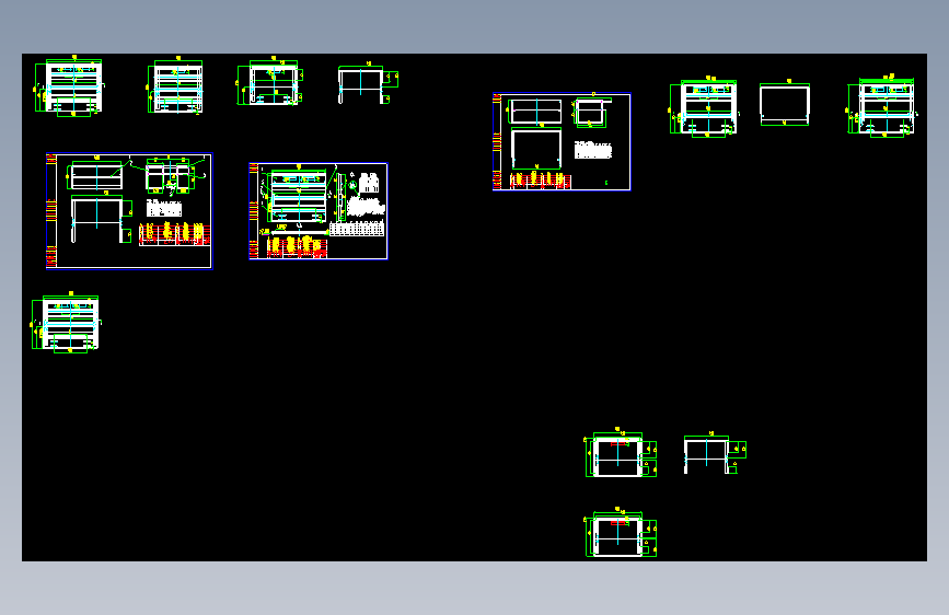 cad载客电梯轿架图纸=482362=100