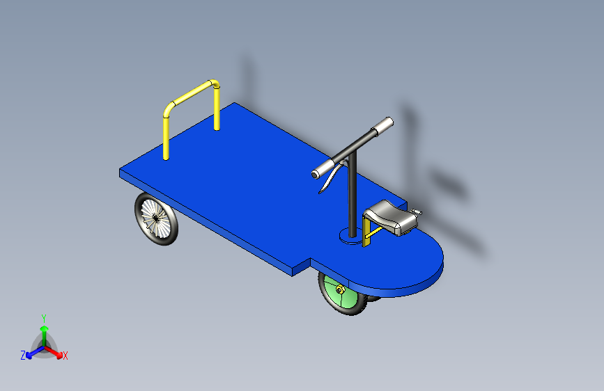 充电式拖车带坐位