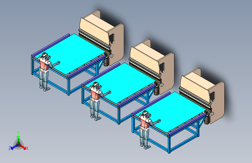 大型门板折弯辅助工作站设计
