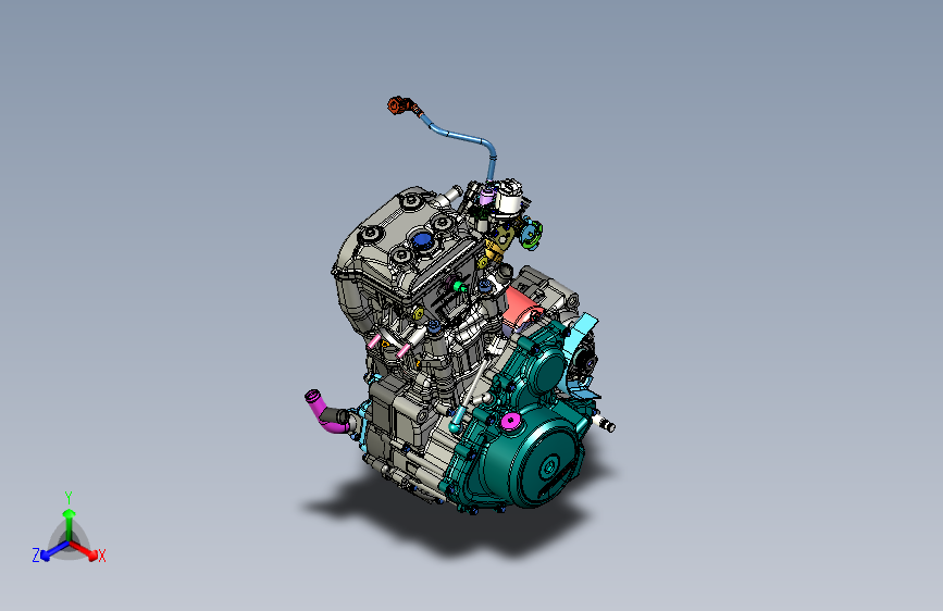 KTM 250摩托车发动机=818313=0